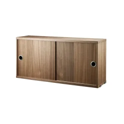 Armoire à portes coulissantes String, noyer, 78x20 cm