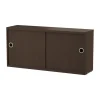 Armoire à portes coulissantes String, Chêne foncé, 78x20 cm