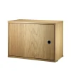 Armoire à portes String, chêne, 58x30 cm