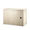 Armoire à portes String, placage frêne, 58x30 cm