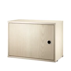 Armoire à portes String, placage frêne, 58x30 cm