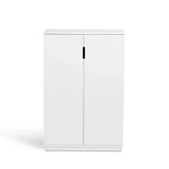 Armoire Aoko 120 cm, Blanc laqué