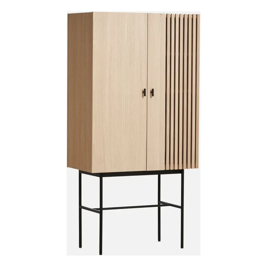Armoire Array, 80cm, Chêne pigmenté blanc