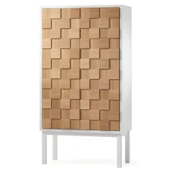 Armoire Collect 2016, Chêne huilé blanc-blanc