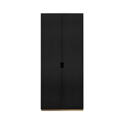 Armoire haute Snö F, Char grey, base en bouleau, dj.30 cm