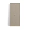 Armoire haute Snö F, Dark sand, base en chêne, dj.42 cm