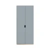Armoire haute Snö F, Nordic blue, base en bouleau, dj.42 cm