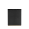 Armoire Snö E, Char grey, base en bouleau, portes opaques, dj.42 cm