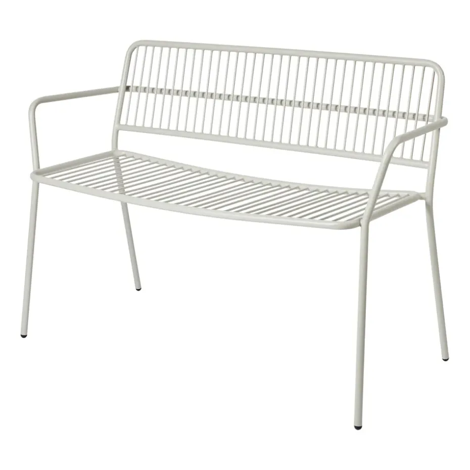 Banc à accoudoirs Eden, Beige grey