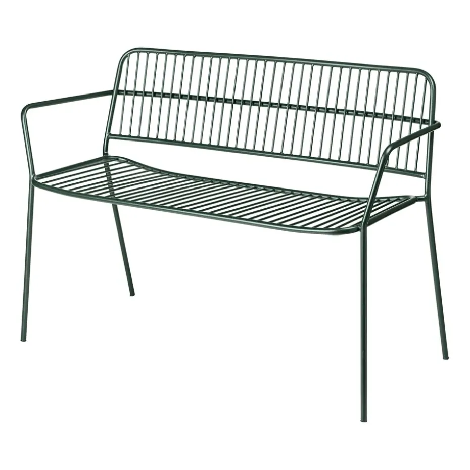 Banc à accoudoirs Eden, Forest green