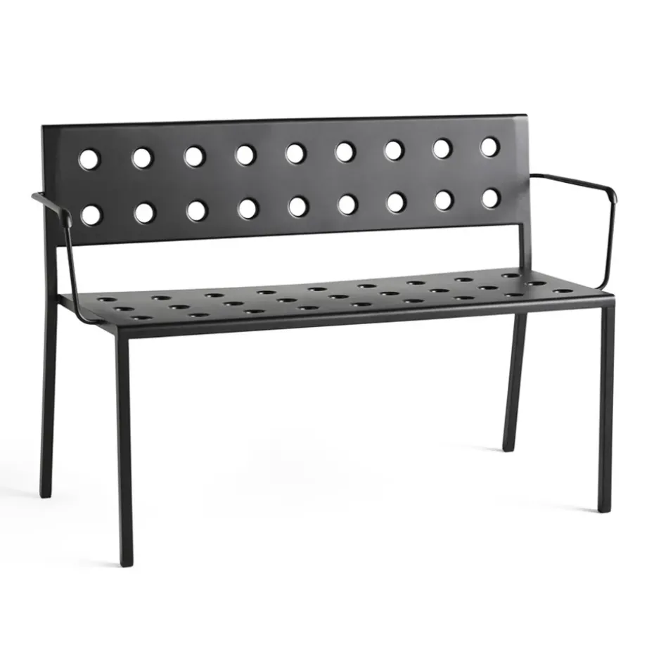 Banc Balcony Dining avec accoudoirs 121x52 cm, Anthracite