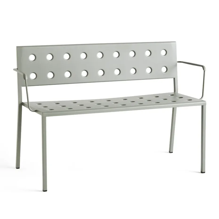 Banc Balcony Dining avec accoudoirs 121x52 cm, Desert green