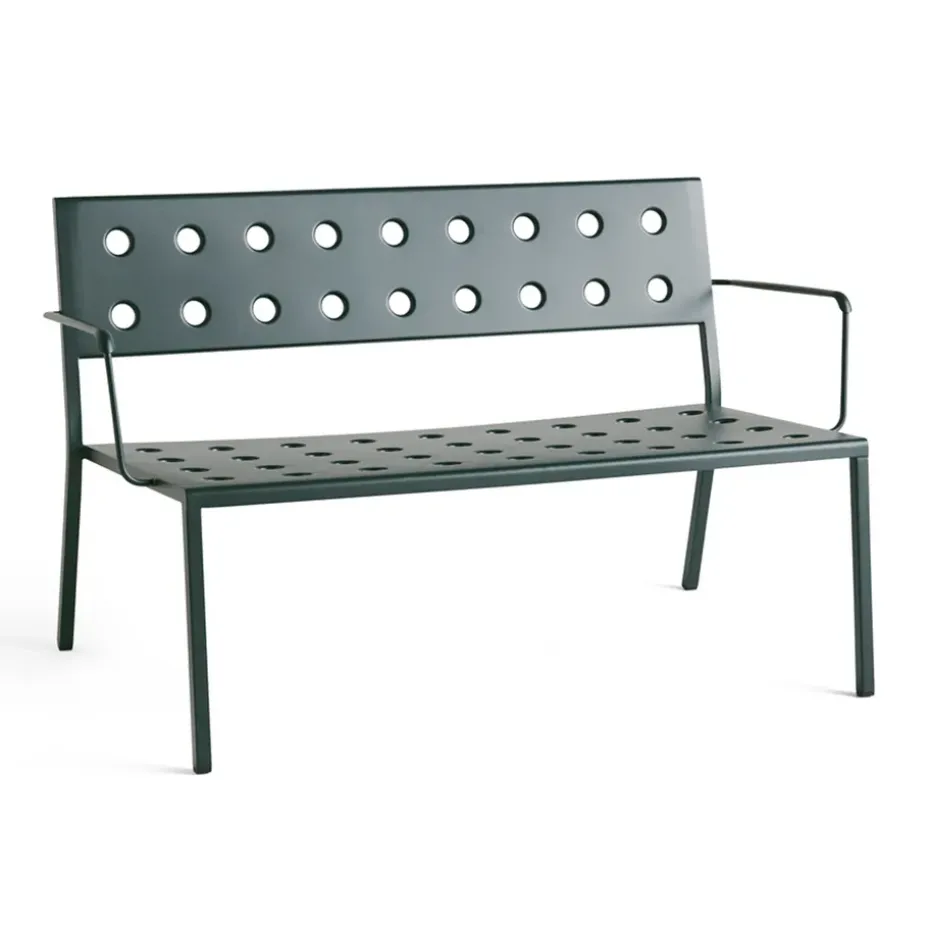 Banc Balcony Lounge avec accoudoirs 121,5x69 cm, Dark forest