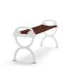 Banc Byarum, Pin brun lasure, support blanc