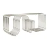 Banc d'assise Curva 100 cm, Argent