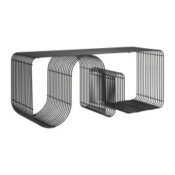 Banc d'assise Curva 100 cm, Noir