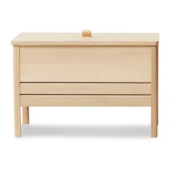 Banc de rangement A Line 68 cm, Chêne huilé