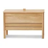 Banc de rangement A Line 68 cm, Chêne