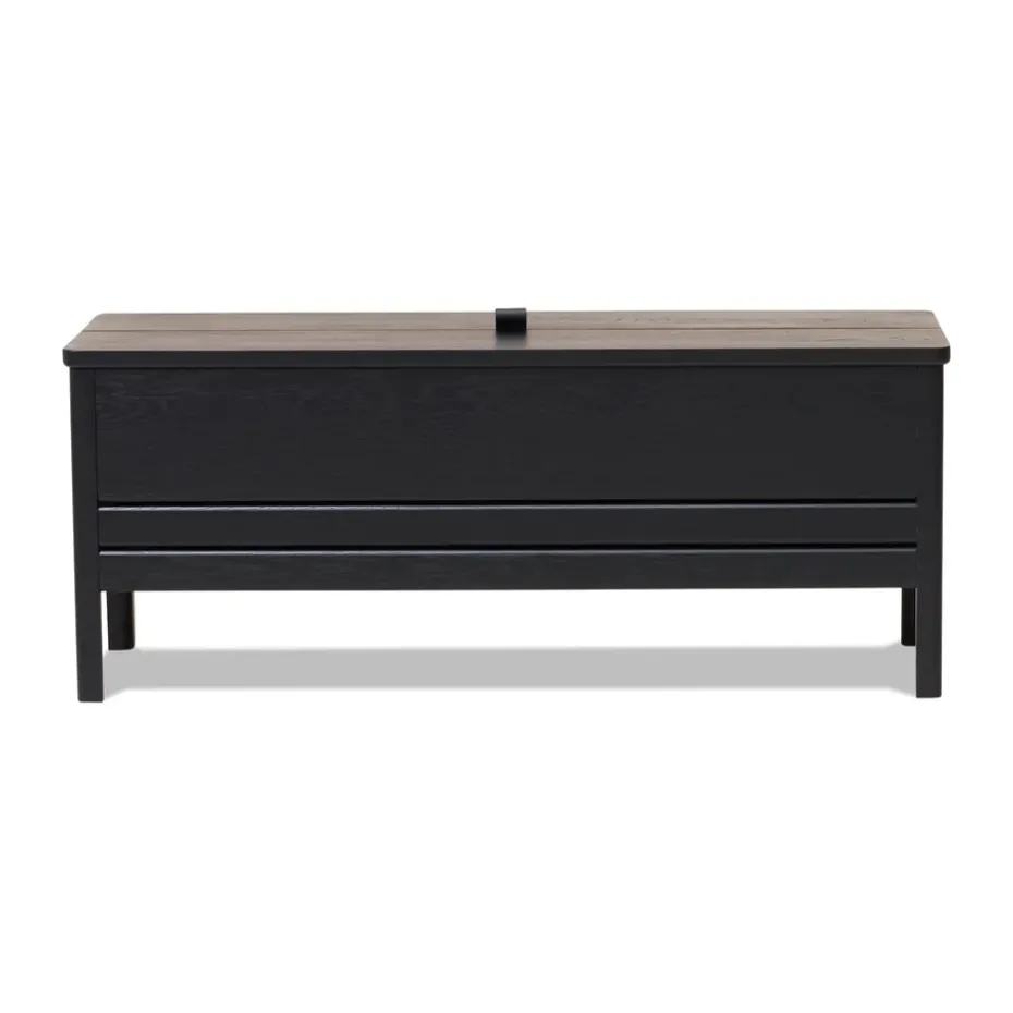 Banc de rangement A Line 111 cm, Noir