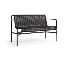 Banc Dining Palissade Cord avec accoudoirs HAY, Anthracite