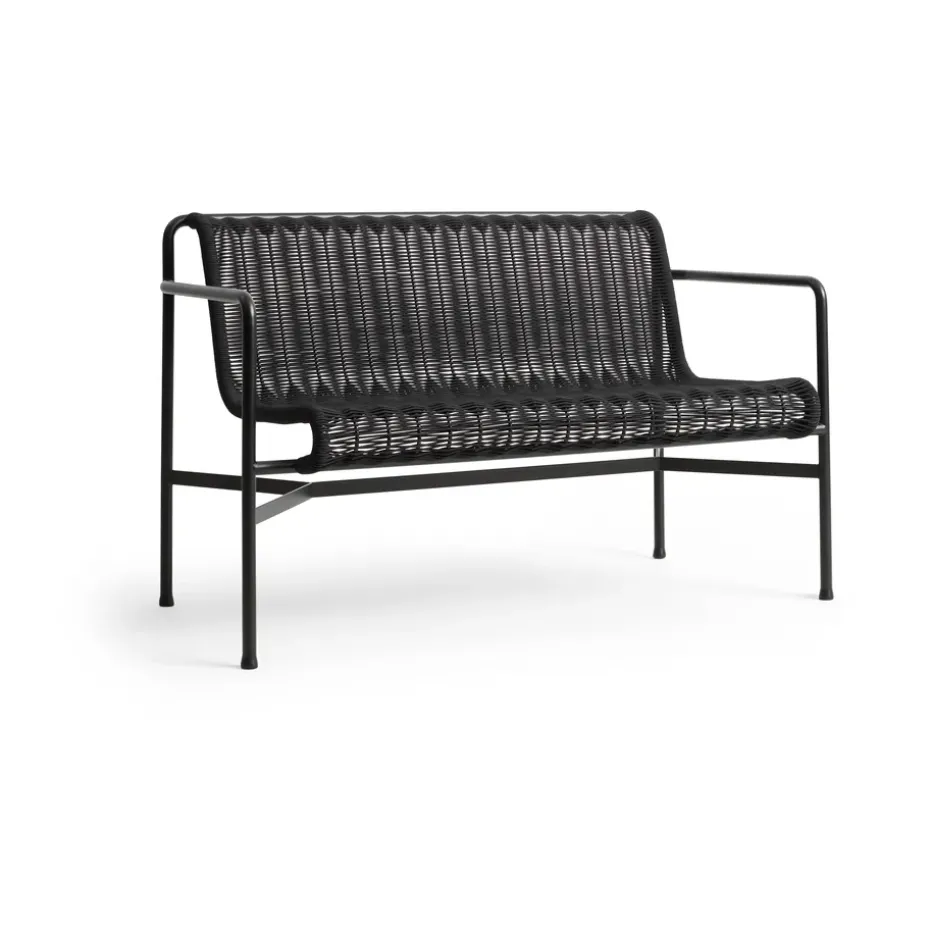 Banc Dining Palissade Cord avec accoudoirs HAY, Anthracite