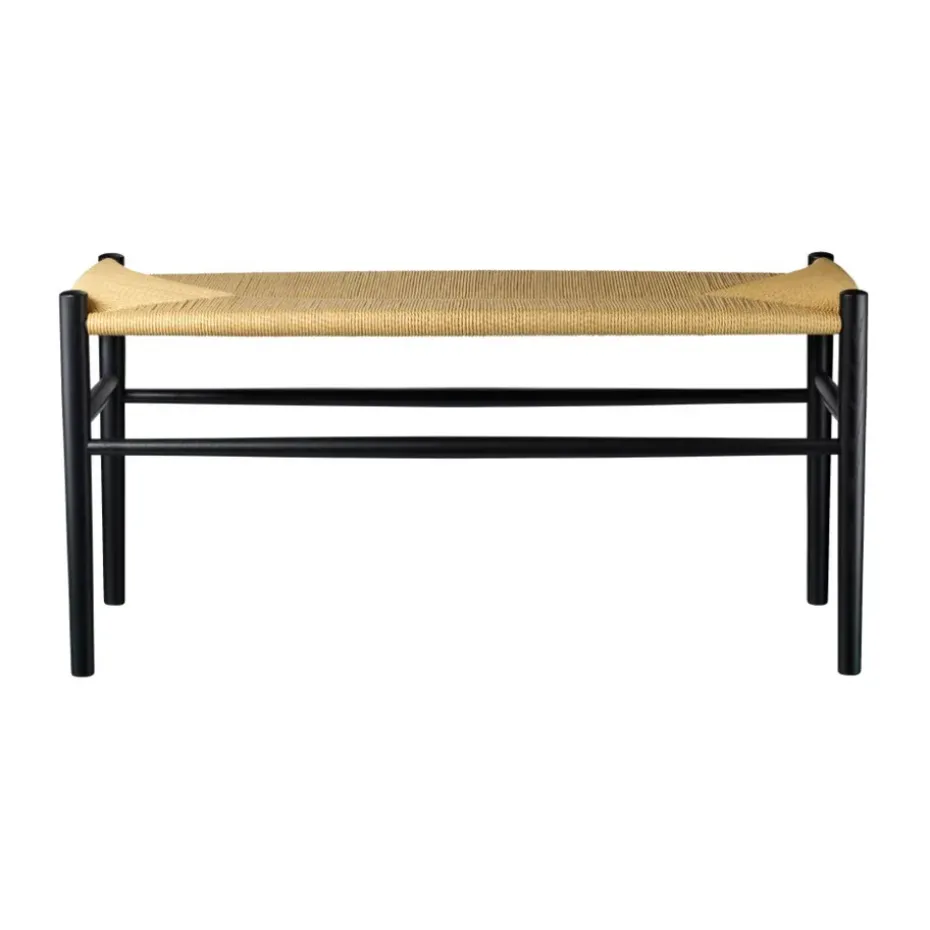 Banc J163 Piano, Oak black painted-nature