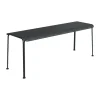 Banc Libelle, Gris graphite, 120 cm