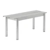 Banc Linear steel bench 110x34 cm, Warm galvanized steel