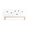 Banc multimédia Peep M2, blanc, chêne pigmenté blanc