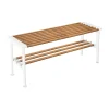 Banc Nostalgi 100 cm, Bambou-blanc