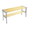 Banc Nostalgi 100 cm, Bouleau-aluminium