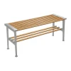Banc Nostalgi 100 cm, Chêne-aluminium