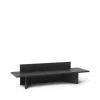 Banc Oblique, oak black oiled