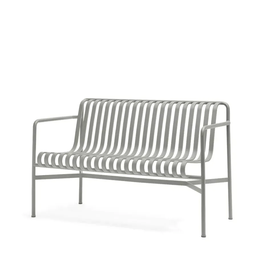 Banc Palissade Dining avec accoudoirs, Sky grey