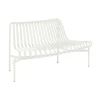 Banc Palissade Dining Park avec dossier courbé, Cream white