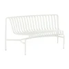 Banc Palissade Dining Park avec dossier incurvé, Cream white