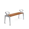 Banc Skillinge, Huile de chêne, support en aluminium brut