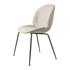 Beetle dining chair fully upholstered conic base, Tempt 61168-black matt