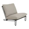 Blixt fauteuil lounge, Noir-clay beige