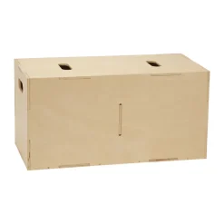 Boîte de rangement Cube Long, Bouleau