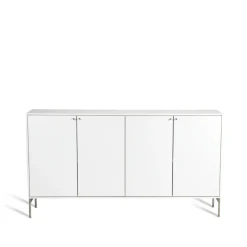 Buffet Volt 80x148 cm, Blanc laqué