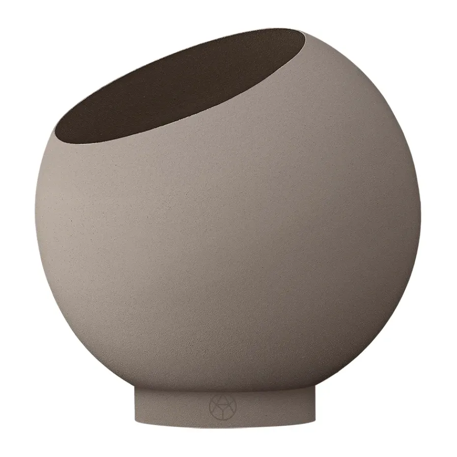 Cache-pot Globe Ø21 cm, Taupe