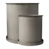 Cache-pot Plant pot, large, lot de 2, Beige