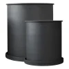 Cache-pot Plant pot, large, lot de 2, Black