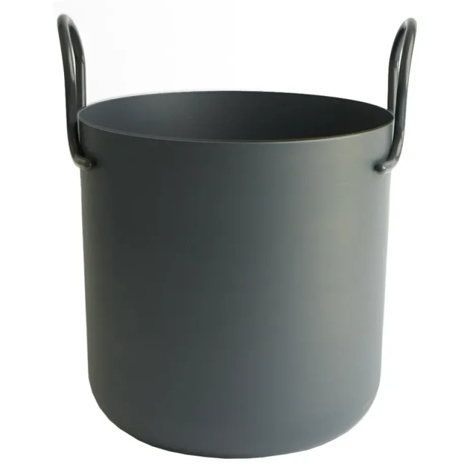 Cache-pot Tivoli Ø30 cm haut, gris foncé
