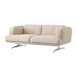 Canapé 2 places Inland AV22, Argile 0011 - aluminium poli