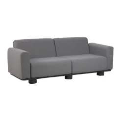Canapé Bolster, Anthracite-teddy grey, 2,5 places