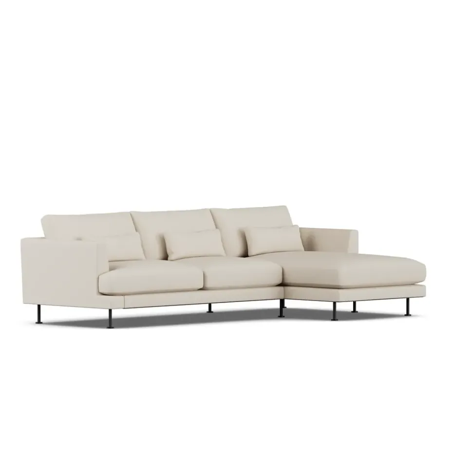 Canapé Bredhult, Jump Beige 1956-acier noir, 2,5 places C1