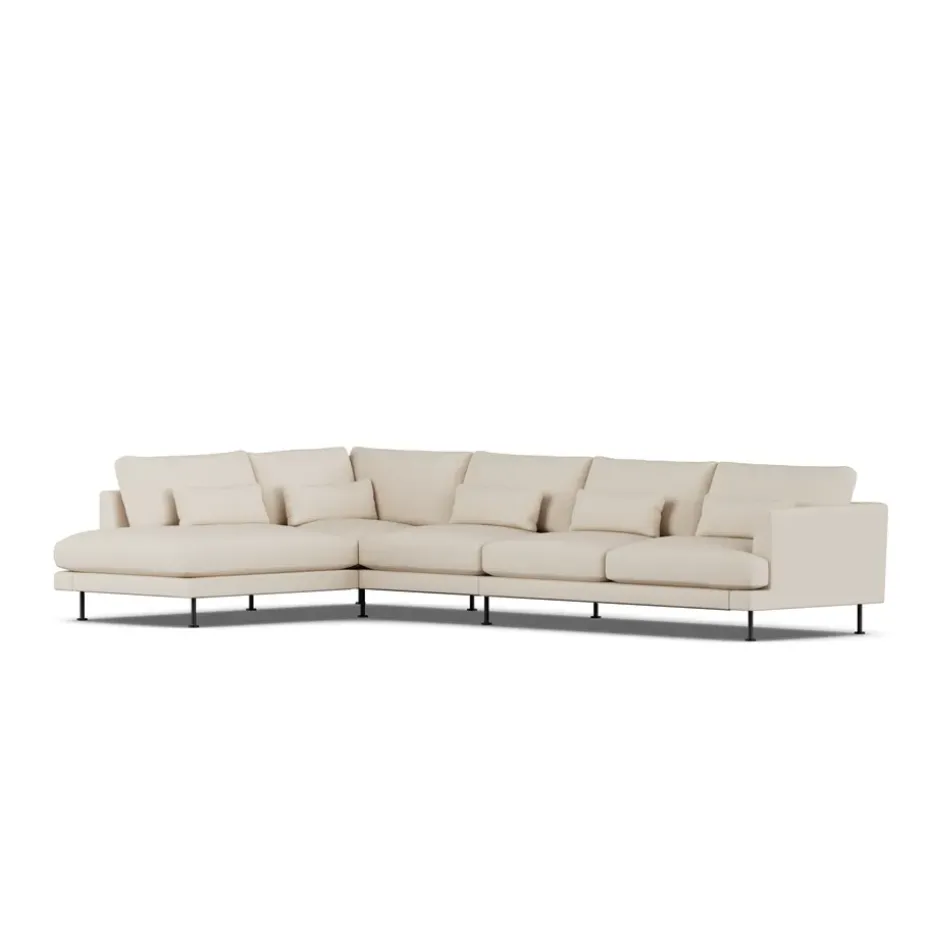 Canapé Bredhult, Same Beige 6670-acier noir, 4 places B2