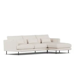 Canapé Bredhult, Same Off White 6671-acier noir, 2,5 places C1